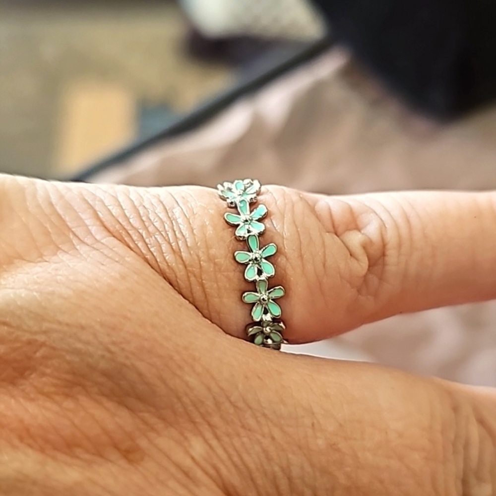 Floral Silver Ring